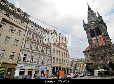 Gotischen Pulverturm, Prag, Tschechische Republik Stockfoto