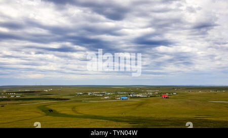 Hulunbuir Bayan Hushuo mongolischen Stamm, der Inneren Mongolei Stockfoto