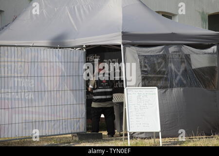 Bild und Schwert Festival sorgen für Polizei-Großeinsatz am 21.06.2019 in Ostritz Stockfoto