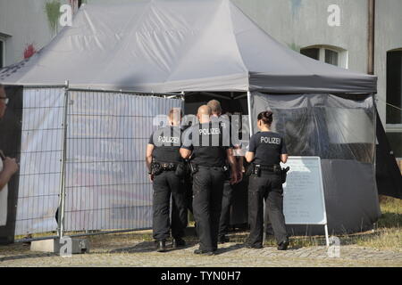 Bild und Schwert Festival sorgen für Polizei-Großeinsatz am 21.06.2019 in Ostritz Stockfoto