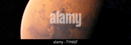 3D-Darstellung des Mars Stockfoto