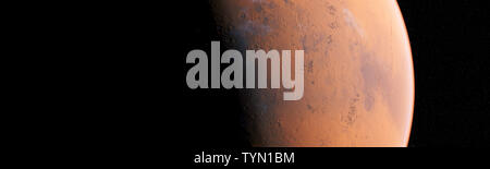 3D-Darstellung des Mars Stockfoto