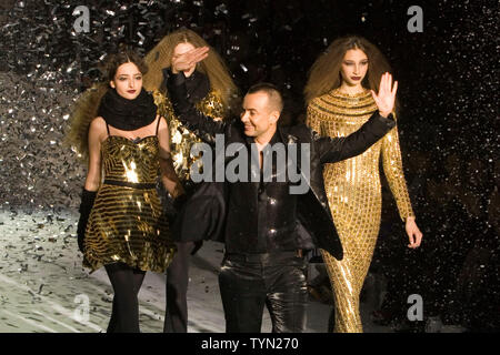 Februar 2008, London Fashion Week, Julien McDonald's Show im Hotel Hilton Park Lane. Stockfoto