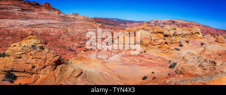 Die Welle in Vermillion Cliffs, Arizona Stockfoto