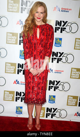 Nicole Kidman kommt auf dem roten Teppich an der Film Society 2012 vom Lincoln Center NYFF Gala Tribut an Nicole Kidman in der Alice Tully Hall in New York City am 3. Oktober 2012. UPI/Dennis Van Tine Stockfoto