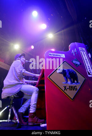 Skylar Grau führt Sie an 'Don't Down" Album Release Party in der Box in New York City am 9. Juli 2013. UPI/John angelillo Stockfoto