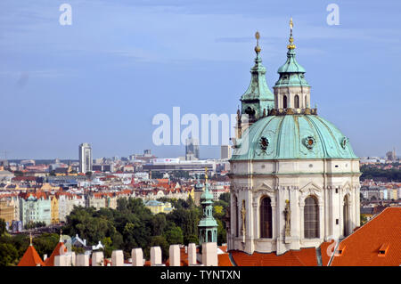 St. Nikolaus-Kirche (Malá Strana), Prag, Tschechische Republik Stockfoto