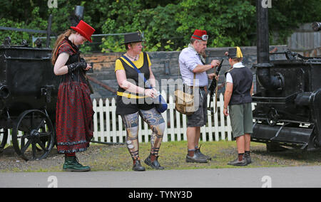 Blists Hill Victorian Town Steampunk am 22. Juni 2019 Stockfoto