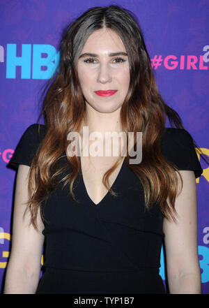 Zosia Mamet kommt auf dem roten Teppich an der HBO Jahreszeit drei Premiere von Mädchen bei Jazz im Lincoln Center in New York City am 6. Januar 2014. UPI/Dennis Van Tine Stockfoto