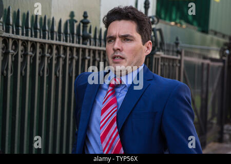 London, Großbritannien. 26 Juni, 2019. Huw Merriman, Konservative MP für Bexhill und Kampf, ist in Westminster gesehen. Credit: Mark Kerrison/Alamy leben Nachrichten Stockfoto