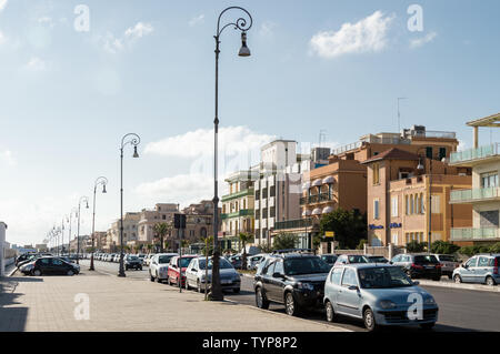 Lido di Ostia, Italien - 23. Juli 2014: Street View der Stadt am Strand in der Nähe von Rome Stockfoto