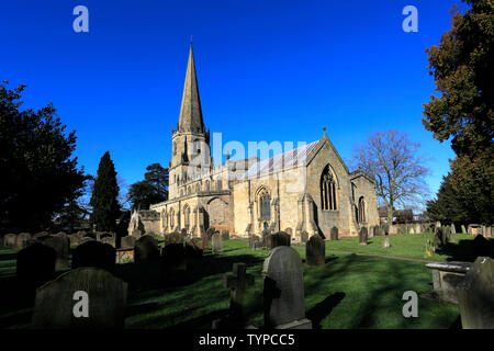 St Marys Kirche, Masham Stadt, North Yorkshire, England, Großbritannien Stockfoto