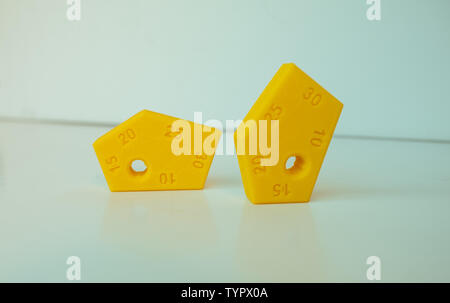 3D-ABS-Kunststoff gedruckt Scribing Tool arbeiten, Element, Instrument, Objekt, retro, weißen Stift Symbol Unterschrift schwarz Thema Zeichnung Stockfoto