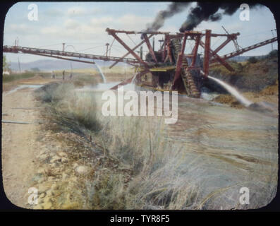 Yakima Projekt - Bucyrus Bagger - Erweiterung der e-Kanal - Washington Stockfoto