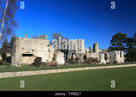Die Ruinen der Abtei Jervaulx, East Witton Dorf, Grafschaft North Yorkshire, England Stockfoto