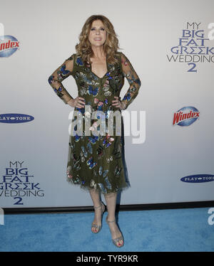 Rita Wilson kommt auf dem roten Teppich in My Big Fat Greek Wedding 2 New York Premiere bei AMC Loews Lincoln Square 13 Theater am 15. März 2016 in New York City. Foto von John angelillo/UPI Stockfoto