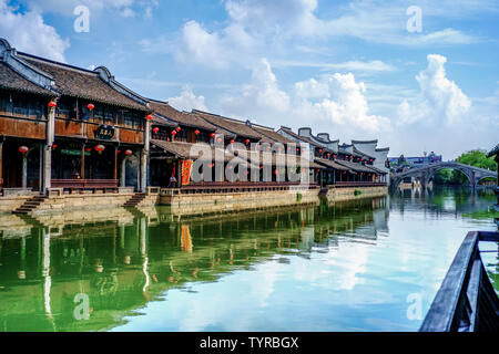 Jiashan Moon River historischen Block Stockfoto