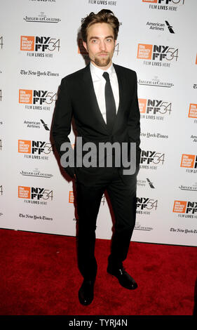 Robert Pattinson kommt auf dem roten Teppich die 54. New York Film Festival schließen Nacht Screening von "Die verlorene Stadt von Z' in der Alice Tully Hall, Lincoln Center am 15. Oktober 2016 in New York City. Foto von Dennis Van Tine/UPI Stockfoto