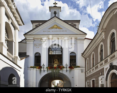 Unsere Liebe Frau von Tor der Morgenröte Kapelle in Vilnius. Litauen Stockfoto