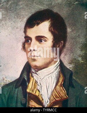 ROBERT BURNS (1759-1796) Schottische Dichter im Jahre 1787 Stockfoto