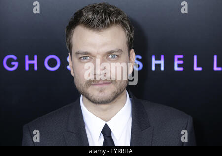 Pilou Asbaek kommt auf dem roten Teppich an der 'Ghost In The Shell" New York Premiere bei AMC Lincoln Square Theater am 29. März 2017 in New York City. Foto von John angelillo/UPI Stockfoto