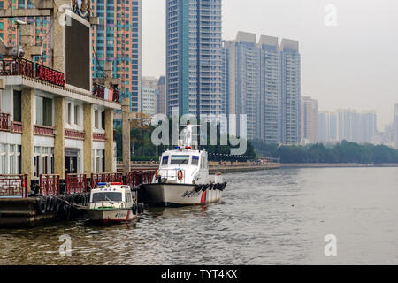 Pearl River Tagestour und Whampoa Alten Hafen Stockfoto