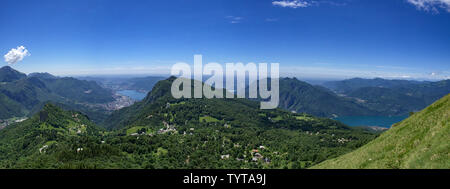 Landschaft von Berg grigna in den italienischen Alpen Stockfoto