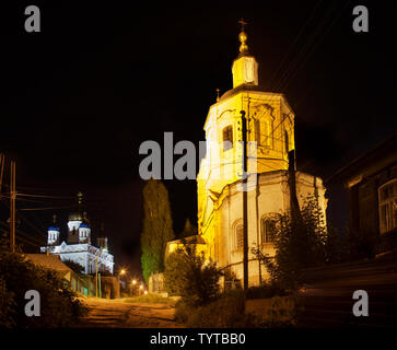 Christi-himmelfahrt-Kathedrale und Kirche der Darstellung der seligen Jungfrau Maria (Kirche) in Yelets Vvedenskaya. Russland Stockfoto