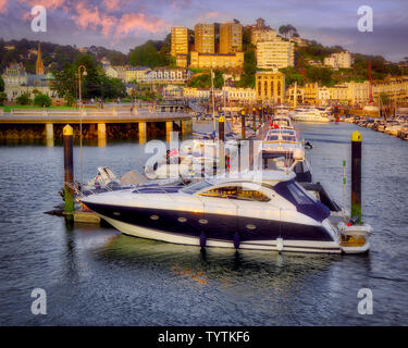 De - Devon: Hafen von Torquay (HDR-Bild) Stockfoto
