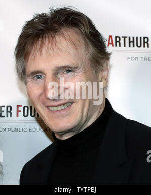 Schauspieler Liam Neeson kommt auf dem roten Teppich an der Arthur Miller Stiftung würdigt im City Winery in New York City am 22. Oktober 2018. Die Arthur Millers Stiftung Eröffnungs Arthur Miller Stiftung würdigt feiert die Macht der öffentlichen Schule Kunst Bildung wurde von Alec Baldwin. Foto von Jason Szenes/UPI Stockfoto