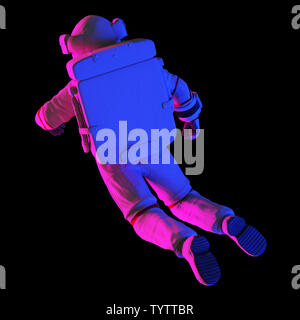 3D-gerenderte abstrakte Darstellung eines Astronauten Stockfoto
