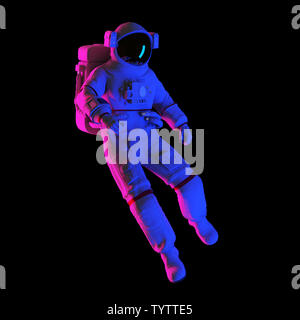 3D-gerenderte abstrakte Darstellung eines Astronauten Stockfoto