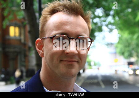 FRANCIS BOULLE IN WESTMINSTER AM 26. JUNI 2019. CAST MITGLIED VON MADE IN CHELSEA. Unternehmer. BUSINESS. Diamant. Apfelwein. Autor von BOULLE die Juwelen. Stockfoto