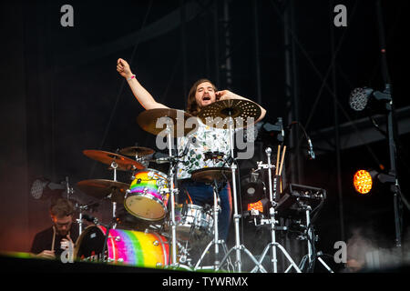 Landgraaf, Niederlande, 10. Juni 2019 Bastille Live at Pinkpop Festival 2019 © Roberto Finizio / Alamy durchführen Stockfoto