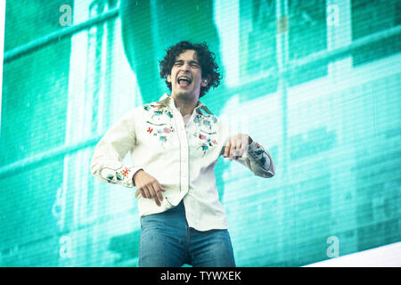 Landgraaf, Niederlande, 10. Juni 2019 Die 1975 live at Pinkpop Festival 2019 © Roberto Finizio / Alamy durchführen Stockfoto