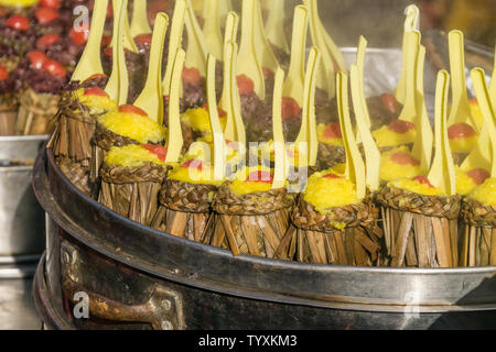 Chinesischen snack gedämpfter Klebreis close-up Stockfoto