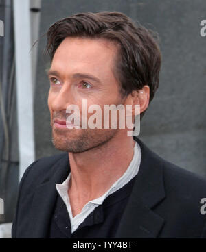 Schauspieler Hugh Jackman ist an einem Fotoshooting für den Film "X-Men Origins: Wolverine" in Paris am 17. April 2009. (UPI Foto/David Silpa) Stockfoto