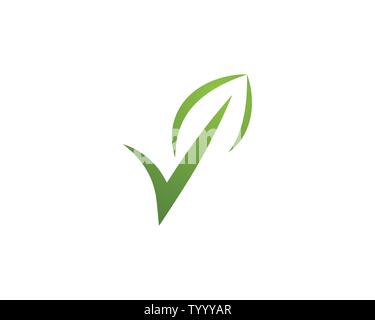 Logos der Grüne Baum Blatt ökologie Natur element Vektor Stock Vektor