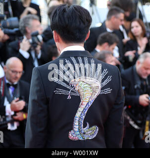 Chang Chen kommt auf dem roten Teppich vor der Vorführung des Films "Asche ist die reinsten Weiß' an die 71. jährliche Internationale Filmfestspiele von Cannes in Cannes, Frankreich am 11. Mai 2018. Foto von David Silpa/UPI Stockfoto