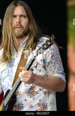 Lukas Nelson & Versprechen der Echten führt während der landwirtschaftlichen Beihilfen bis zum Jahr 2017 die KeyBank Pavillon in Burgettstown, Pennsylvania, in der Nähe von Pittsburgh am 16. September 2017. Foto von Archie Tischler/UPI Stockfoto