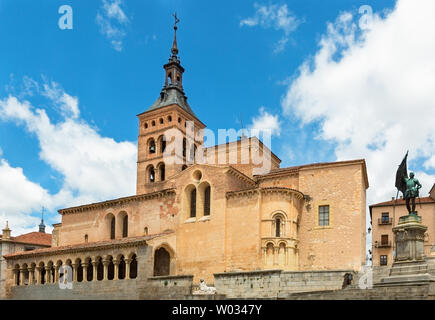 Alte Kirche von San Martín in Segovia Spanien Stockfoto