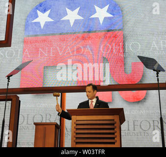 Vorsitzender Reince Priebus Der RNC öffnet die 2012 Republican National Convention in Tampa Bay Times Forum in Tampa am 27. August 2012. UPI/Mike Theiler Stockfoto