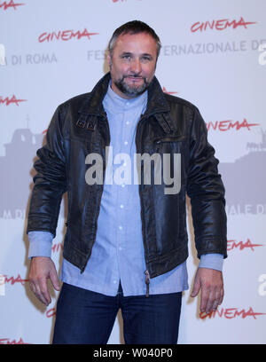 Maurizio Donadoni kommt an einem Fotoshooting für den Film "Una Vita Tranquilla (ein ruhiges Leben)", die im Rahmen der 5. Internationalen Filmfestival in Rom in Rom am 1. November 2010. UPI/David Silpa Stockfoto