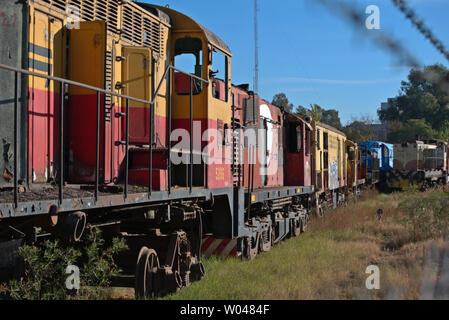 Einen verlassenen Bahnhof in Mendoza, Argentinien Stockfoto