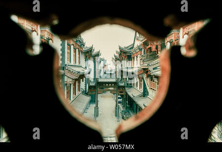 Chinesische und Westliche Mash-up in Shijiazhuang Akademie der Bildenden Künste Stockfoto