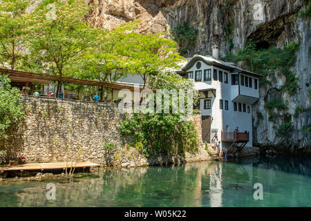 Derwisch Haus, Blagaj, Bosnien-Herzegowina Stockfoto