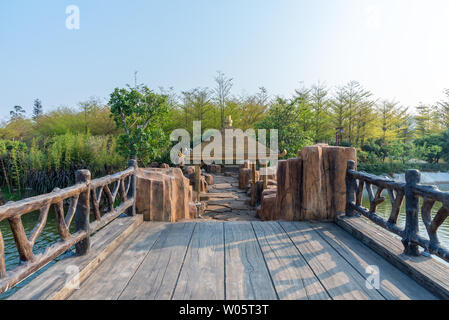 Heben Zhi Brücke in Konfuzius kulturelle Stadt, Suixi, Guangdong Stockfoto