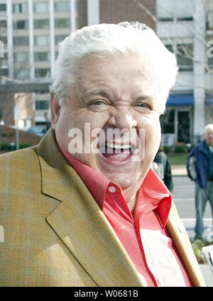 Legendäre Musiker Maynard Ferguson, in diesem März 16, 2005, Foto in Clayton, Mo, im Alter von 78 Jahren in Ventura, Kalifornien starben infolge von Nieren- und Leberversagen durch eine Abdominal- Infektion am 24. August 2006 brachte. Ferguson war ein Grammy nominiert Trompeter" bekannt Jetzt Fliegen", das Thema aus dem Film 'Rocky' (UPI Foto/Rechnung Greenblatt) Stockfoto