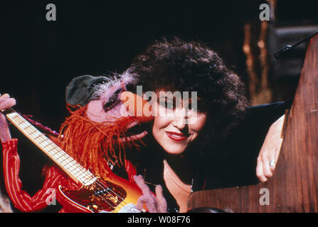 Der Muppet Show, Fernsehserie, USA/Großbritannien 1976 - 1981, Comedyshow mit Puppen und Gaststar Melissa Manchester Stockfoto