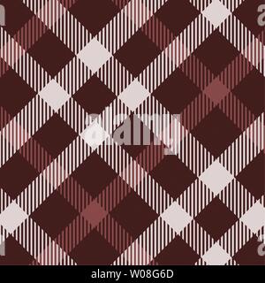 Tartan Muster in Hellrosa. Textur für Plaid, Tischdecken, Kleidung, Hemden, Kleider, papier, Bettwäsche, Bettdecken, Steppdecken und andere textile Produkte. Stock Vektor